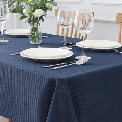 maxmill Rectangle Textured Tablecloth Waterproof Spillproof Wrinkle Free Table Cloth, Kitchen Dining Tabletop Decoration, Fabric Table Cover for Outdoor and Indoor Use, 52 x 70 Inch, Sage Green