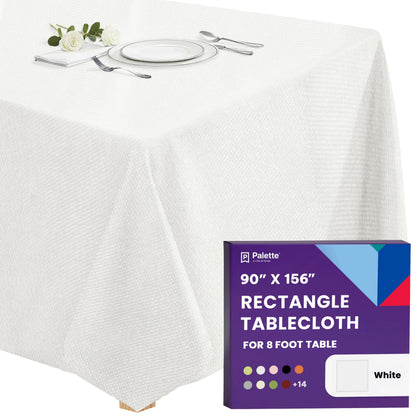 Gee Di Moda Rectangle Tablecloth - 70 x 120 Inch Navy Blue Table Cloth for 6 or 8 Foot Rectangle Tables - Heavy Duty Washable Fabric - for Holiday Party, Dinner, Weddings, Baby Shower & Events