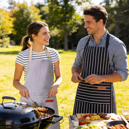 Adjustable Kitchen Aprons, Unisex, 2 Pack
