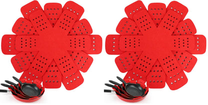 BYKITCHEN Felt Pot and Pan Protectors for Stacking, 3 Sizes, Separator Pads
