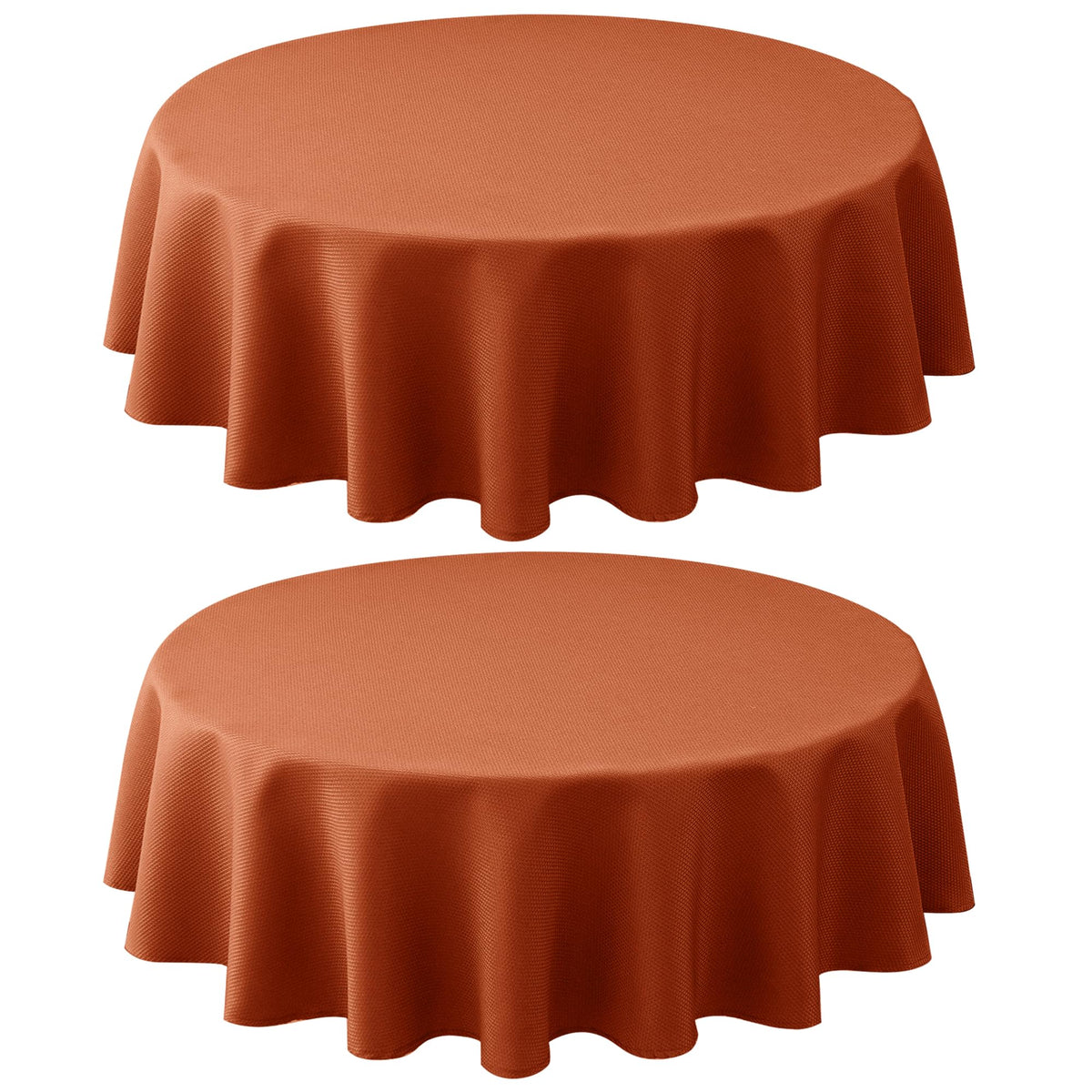 Textured Tablecloth Rectangle-Fabric Spillproof Table Cloth-Natural 60x108"