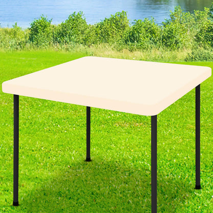 Moosfor Rectangle Spandex Fitted Table Cloth, 6FT Elastic Tablecloth