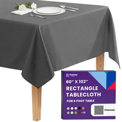 Gee Di Moda Rectangle Tablecloth - 70 x 120 Inch Navy Blue Table Cloth for 6 or 8 Foot Rectangle Tables - Heavy Duty Washable Fabric - for Holiday Party, Dinner, Weddings, Baby Shower & Events