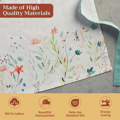 Maison d' Hermine Aprons for women with Pocket 100% Cotton (27.50"x31.50")