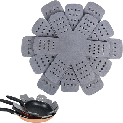 BYKITCHEN Felt Pot and Pan Protectors for Stacking, 3 Sizes, Separator Pads