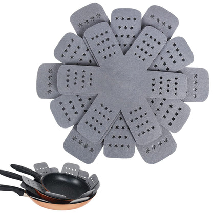 BYKITCHEN Felt Pot and Pan Protectors for Stacking, 3 Sizes, Separator Pads