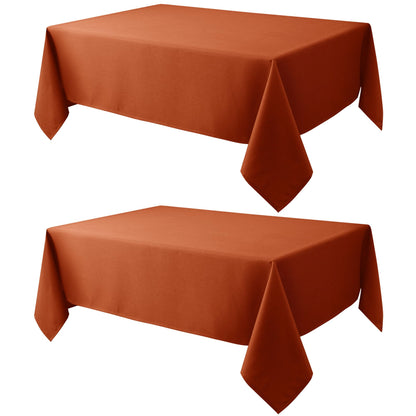 Textured Tablecloth Rectangle-Fabric Spillproof Table Cloth-Natural 60x108"