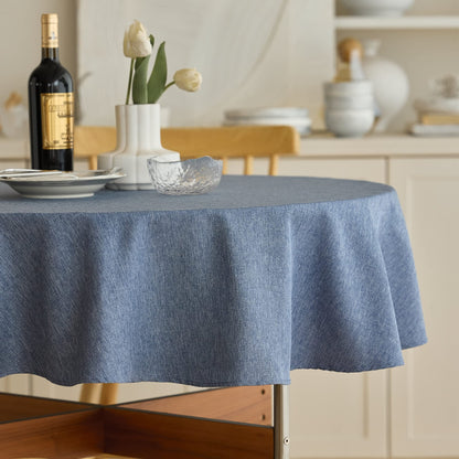 Decorelia Linen Textured Fall Tablecloth Rectangular Burnt Orange, 52"x70"