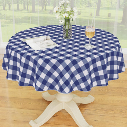 Smiry Picnic Table Cloth, Vinyl Tablecloths with Flannel Backing, 60"x84"