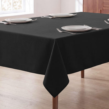 H.VERSAILTEX Linen Table Cloths Rectangle 60 x 84 Inch Premium Tablecloth Spill-Proof Waterproof Table Cover for Dining Buffet Feature Extra Soft and Thick Fabric Wrinkle Free, Natural
