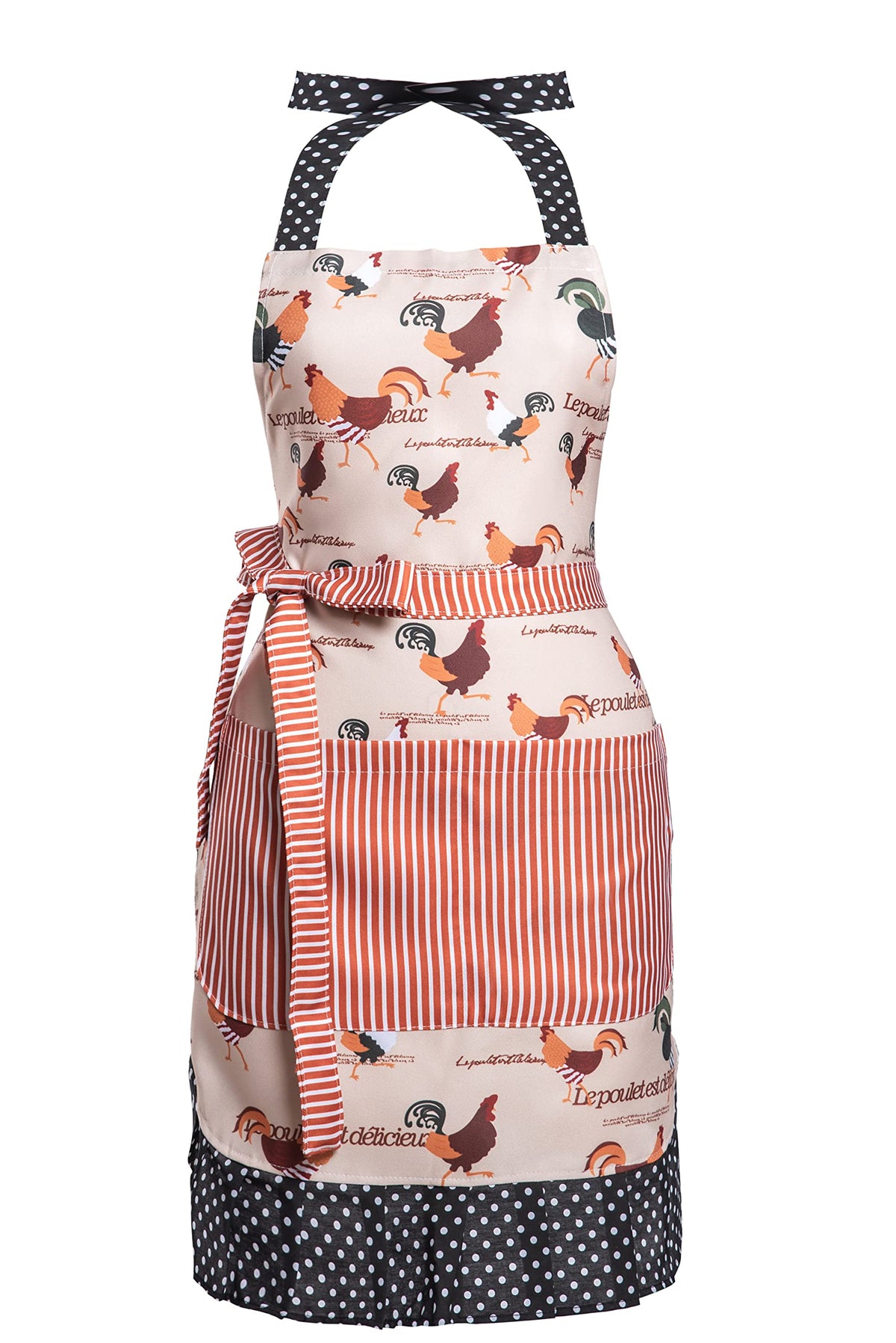 Women Kitchen Apron with Pockets for Cooking, Baking,Gardening