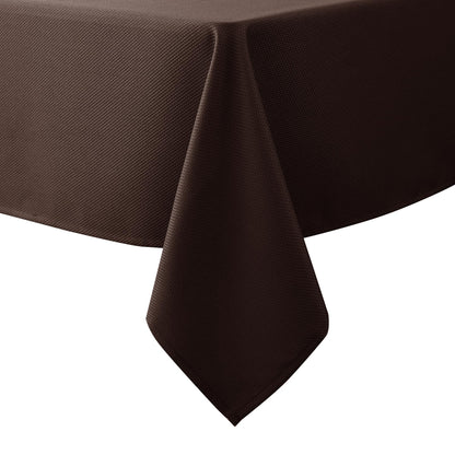 Textured Tablecloth Rectangle-Fabric Spillproof Table Cloth-Natural 60x108"