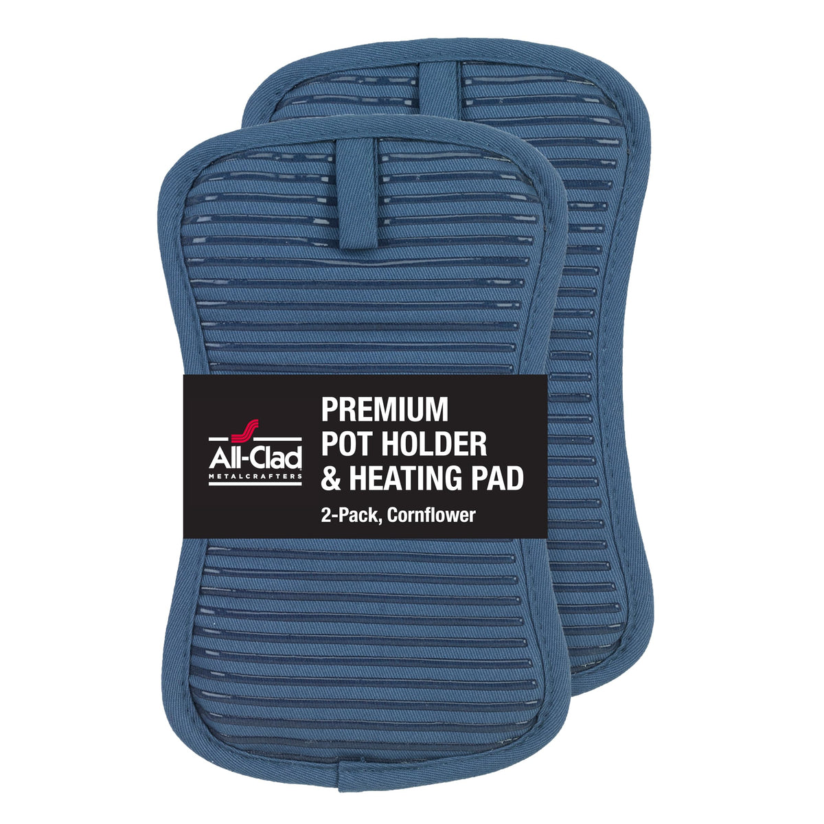 All-Clad Premium Pot Holder & Hot Pad: Heat Resistant to 500 Degrees - 100% Cotton, 10"x6.25" Hot Pad for Kitchen and Barbeque, (2-Pack), Almond