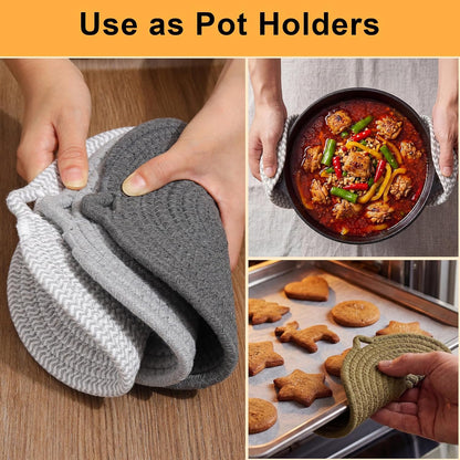 7" Trivets for Hot Dishes, 6 Pack Trivets for Hot Pots and Pans