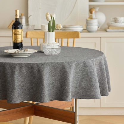 Decorelia Linen Textured Fall Tablecloth Rectangular Burnt Orange, 52"x70"