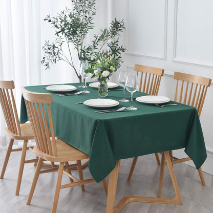 maxmill Rectangle Textured Tablecloth Waterproof Spillproof Wrinkle Free Table Cloth, Kitchen Dining Tabletop Decoration, Fabric Table Cover for Outdoor and Indoor Use, 52 x 70 Inch, Sage Green