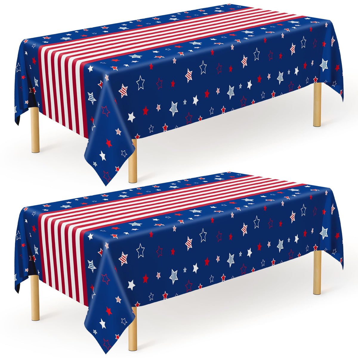 QZYL 4 Packs White Plastic Tablecloth, Large Sturdy Disposable Table Cloth