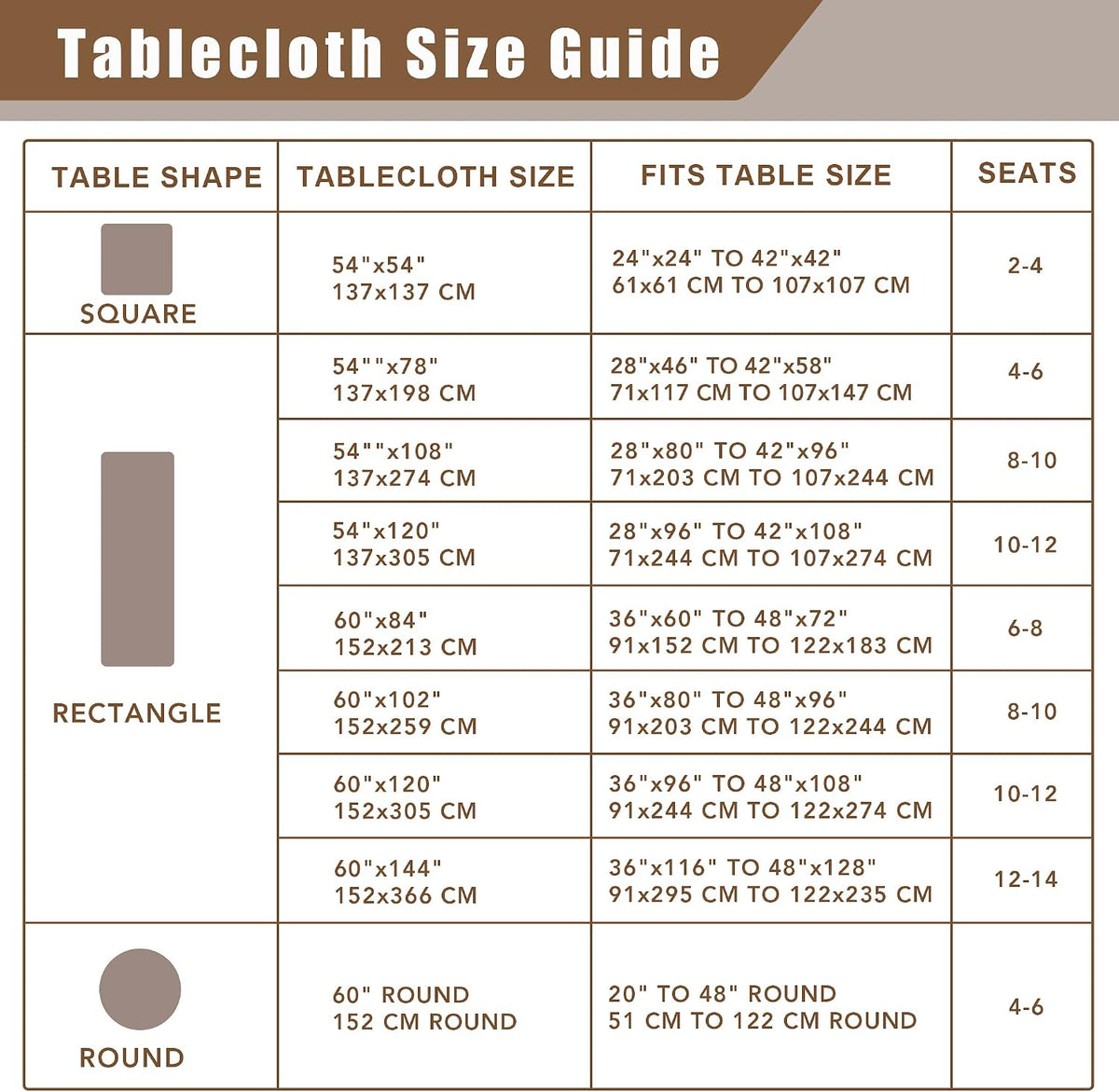 Fitable Nature Faux Linen Tablecloths Rectangle 60 x 84 Inch - 2 Pack Neutral Table Clothes for 4-6 Foot Tables, Wrinkle-Proof Faux Burlap Table Cover for Dining, Farmhouse, Outdoor Picnic, Camping