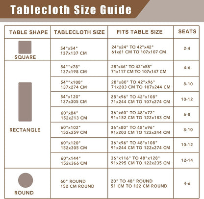 Fitable Nature Faux Linen Tablecloths Rectangle 60 x 84 Inch - 2 Pack Neutral Table Clothes for 4-6 Foot Tables, Wrinkle-Proof Faux Burlap Table Cover for Dining, Farmhouse, Outdoor Picnic, Camping