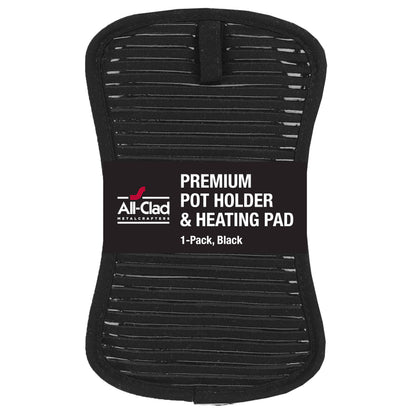 All-Clad Premium Pot Holder & Hot Pad: Heat Resistant to 500 Degrees - 100% Cotton, 10"x6.25" Hot Pad for Kitchen and Barbeque, (2-Pack), Almond