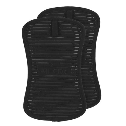 All-Clad Premium Pot Holder & Hot Pad: Heat Resistant to 500 Degrees - 100% Cotton, 10"x6.25" Hot Pad for Kitchen and Barbeque, (2-Pack), Almond