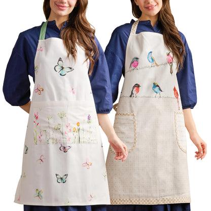 Maison d' Hermine Aprons for women with Pocket 100% Cotton (27.50"x31.50")