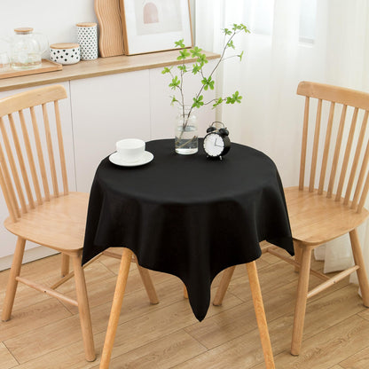 sancua Rectangle Tablecloth, 60 x 84 Inch, Black