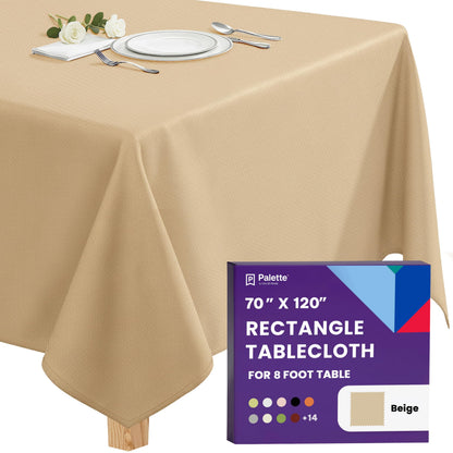 Gee Di Moda Rectangle Tablecloth - 70 x 120 Inch Navy Blue Table Cloth for 6 or 8 Foot Rectangle Tables - Heavy Duty Washable Fabric - for Holiday Party, Dinner, Weddings, Baby Shower & Events