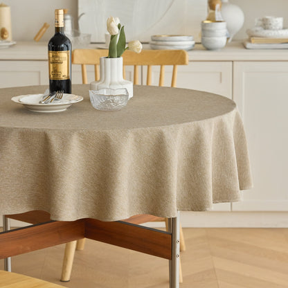 Decorelia Linen Textured Fall Tablecloth Rectangular Burnt Orange, 52"x70"