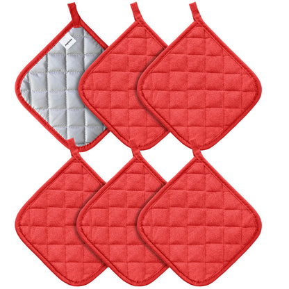 Joyhalo 4 Pack Heat Resistant Pot Holders - Terry Cloth Sets for Cooking & Baking
