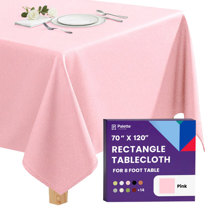 Gee Di Moda Rectangle Tablecloth - 70 x 120 Inch Navy Blue Table Cloth for 6 or 8 Foot Rectangle Tables - Heavy Duty Washable Fabric - for Holiday Party, Dinner, Weddings, Baby Shower & Events