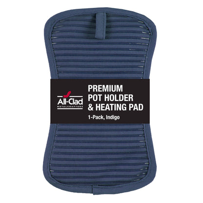 All-Clad Premium Pot Holder & Hot Pad: Heat Resistant to 500 Degrees - 100% Cotton, 10"x6.25" Hot Pad for Kitchen and Barbeque, (2-Pack), Almond