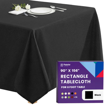 Gee Di Moda Rectangle Tablecloth - 70 x 120 Inch Navy Blue Table Cloth for 6 or 8 Foot Rectangle Tables - Heavy Duty Washable Fabric - for Holiday Party, Dinner, Weddings, Baby Shower & Events