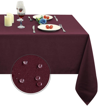 Obstal Rectangle Table Cloth, Navy Blue, 60 x 84 Inch