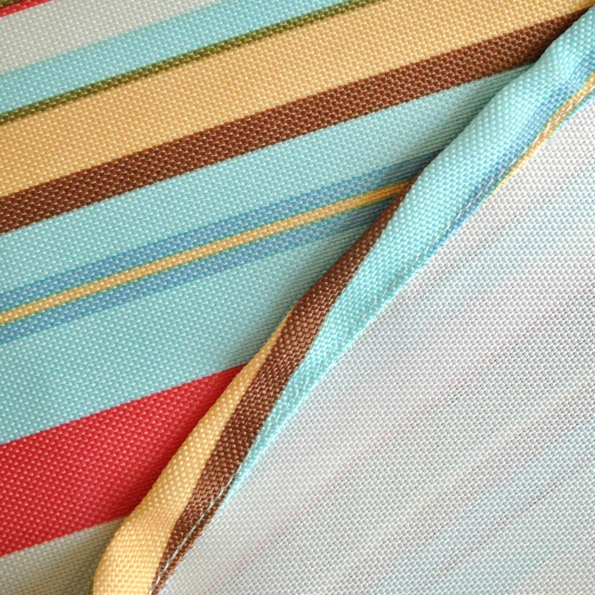 DII Summer Stripe Outdoor Tabletop Collection, Multi-use, Machine Washable, Tablecloth, 60x84, Sunset