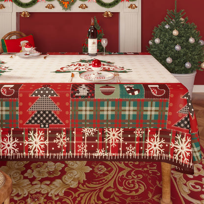 Rectangle Table Cloth,100% Waterproof Tablecloth Oil Proof Spill Proof Vinyl Table Cloth, Wipe Clean Plastic Table Cover for Dining, Camping, Indoor and Outdoor 52" x 70",Leaves