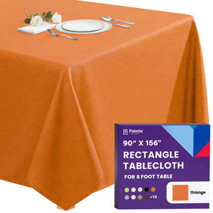Gee Di Moda Rectangle Tablecloth - 70 x 120 Inch Navy Blue Table Cloth for 6 or 8 Foot Rectangle Tables - Heavy Duty Washable Fabric - for Holiday Party, Dinner, Weddings, Baby Shower & Events