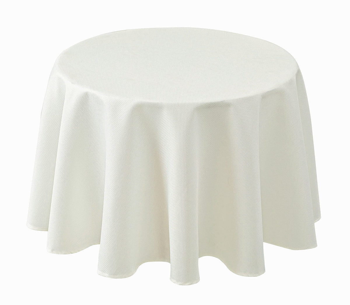 Textured Tablecloth Rectangle-Fabric Spillproof Table Cloth-Natural 60x108"