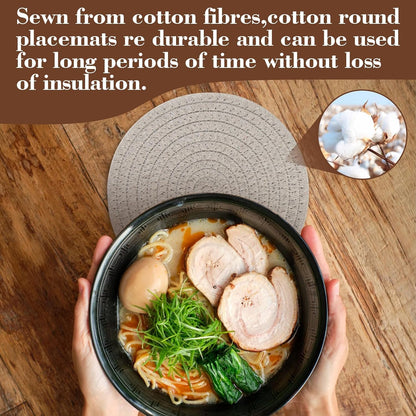 MAQIHAN 3PCS Woven Trivets for Hot Dishes - 3 Hot Pot Pads