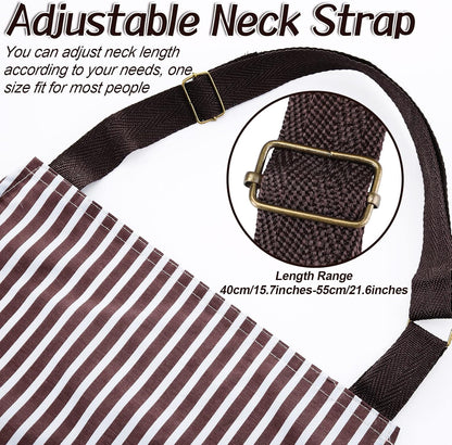SATINIOR 3 Pcs Waterproof Kitchen Apron with 2 Pockets