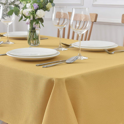 maxmill Rectangle Textured Tablecloth Waterproof Spillproof Wrinkle Free Table Cloth, Kitchen Dining Tabletop Decoration, Fabric Table Cover for Outdoor and Indoor Use, 52 x 70 Inch, Sage Green
