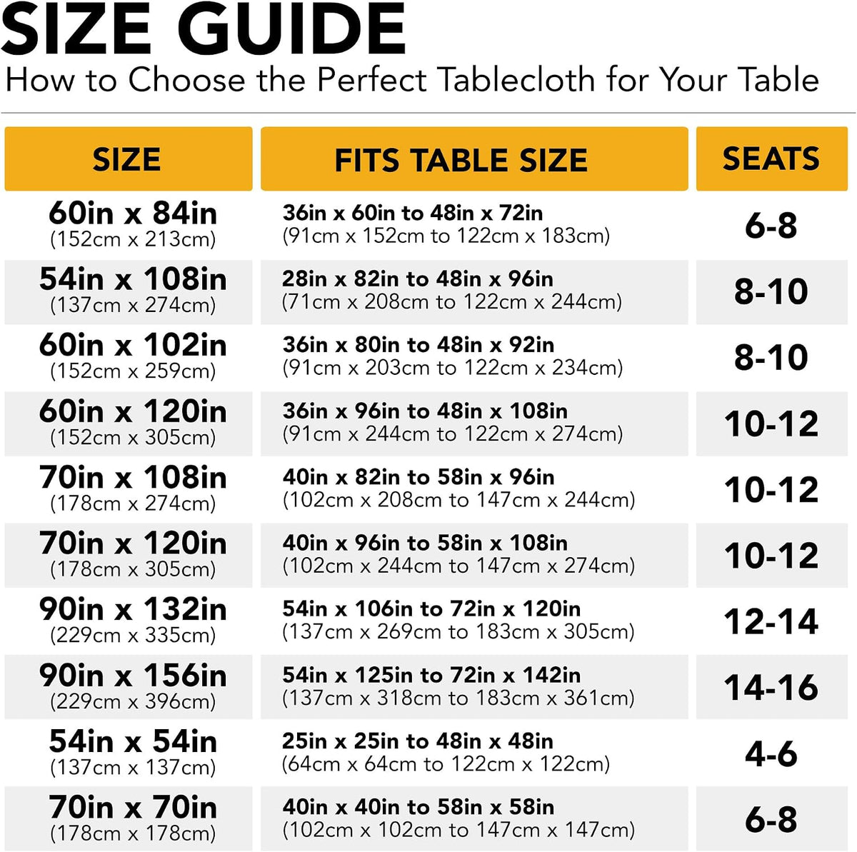10-Pack White Tablecloths for Rectangle Tables, 60 x 102 Inches