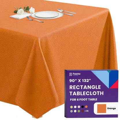 Gee Di Moda Rectangle Tablecloth - 70 x 120 Inch Navy Blue Table Cloth for 6 or 8 Foot Rectangle Tables - Heavy Duty Washable Fabric - for Holiday Party, Dinner, Weddings, Baby Shower & Events