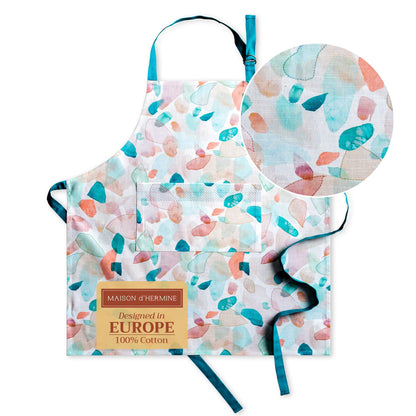 Maison d' Hermine Aprons for women with Pocket 100% Cotton (27.50"x31.50")