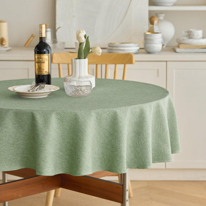 Decorelia Linen Textured Fall Tablecloth Rectangular Burnt Orange, 52"x70"