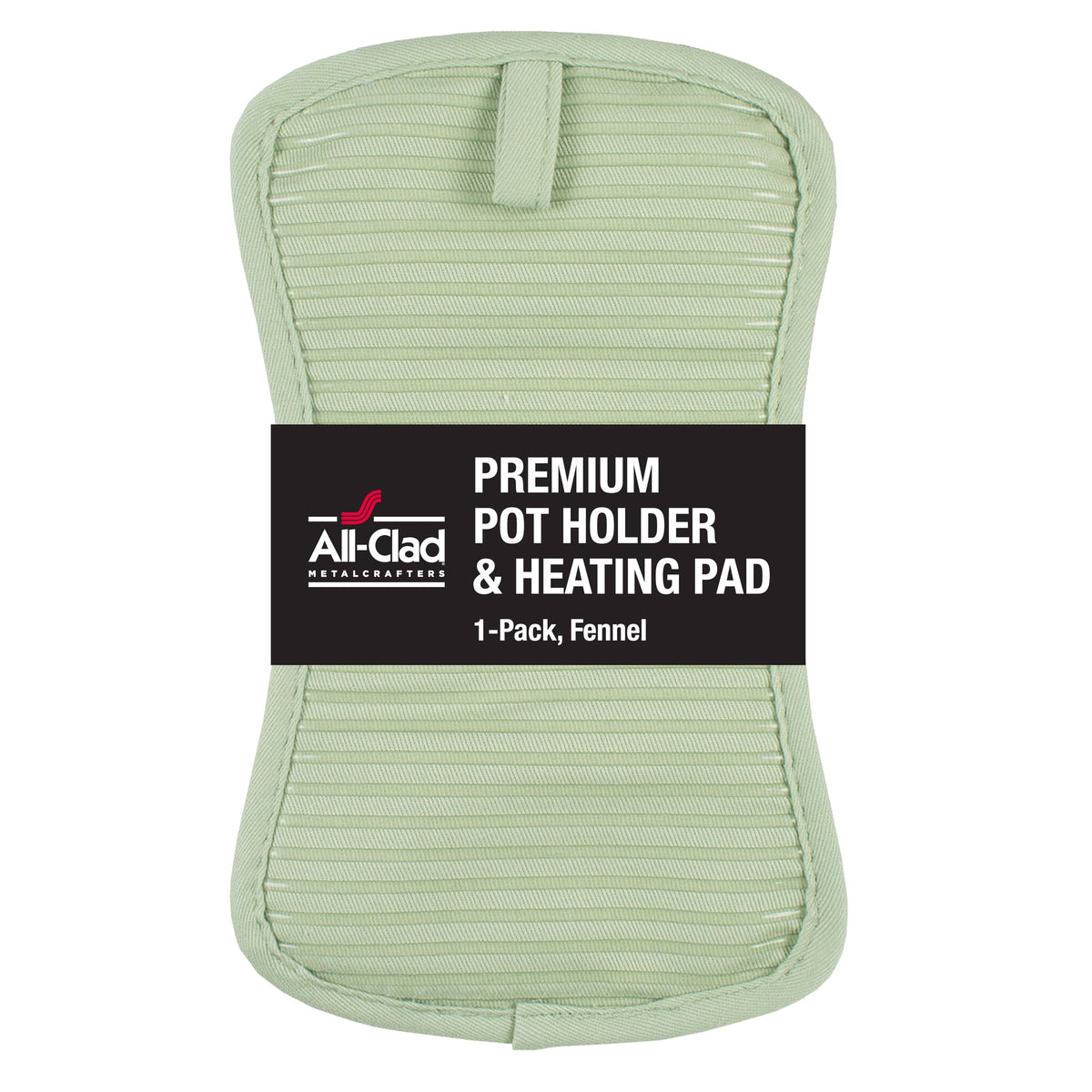 All-Clad Premium Pot Holder & Hot Pad: Heat Resistant to 500 Degrees - 100% Cotton, 10"x6.25" Hot Pad for Kitchen and Barbeque, (2-Pack), Almond
