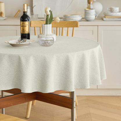 Decorelia Linen Textured Fall Tablecloth Rectangular Burnt Orange, 52"x70"