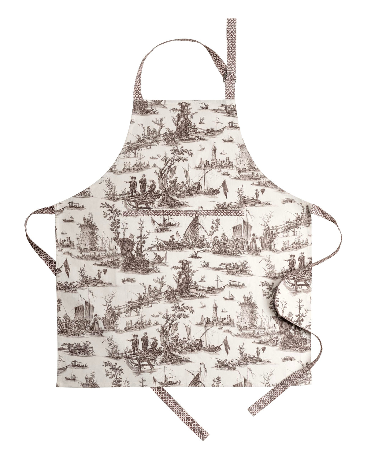 Maison d' Hermine Aprons for women with Pocket 100% Cotton (27.50"x31.50")