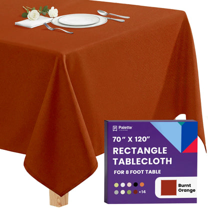 Gee Di Moda Rectangle Tablecloth - 70 x 120 Inch Navy Blue Table Cloth for 6 or 8 Foot Rectangle Tables - Heavy Duty Washable Fabric - for Holiday Party, Dinner, Weddings, Baby Shower & Events