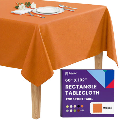 Gee Di Moda Rectangle Tablecloth - 70 x 120 Inch Navy Blue Table Cloth for 6 or 8 Foot Rectangle Tables - Heavy Duty Washable Fabric - for Holiday Party, Dinner, Weddings, Baby Shower & Events